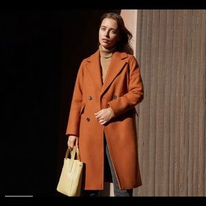 EVERLANE The Italian Rewool Overcoat LIKE NEW